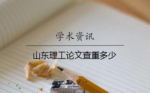 山东理工论文查重多少